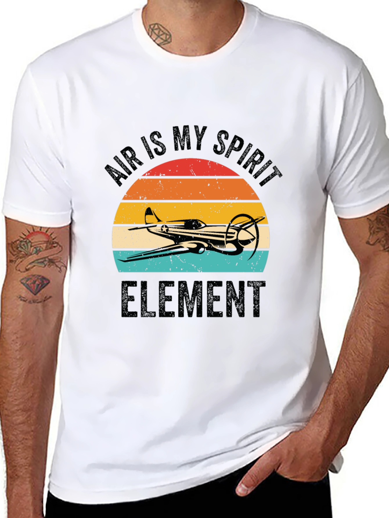 Air is My Spirit Element Airplane T-Shirt