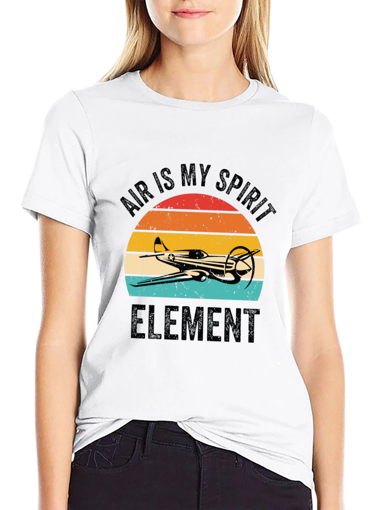 Air is My Spirit Element Airplane T-Shirt