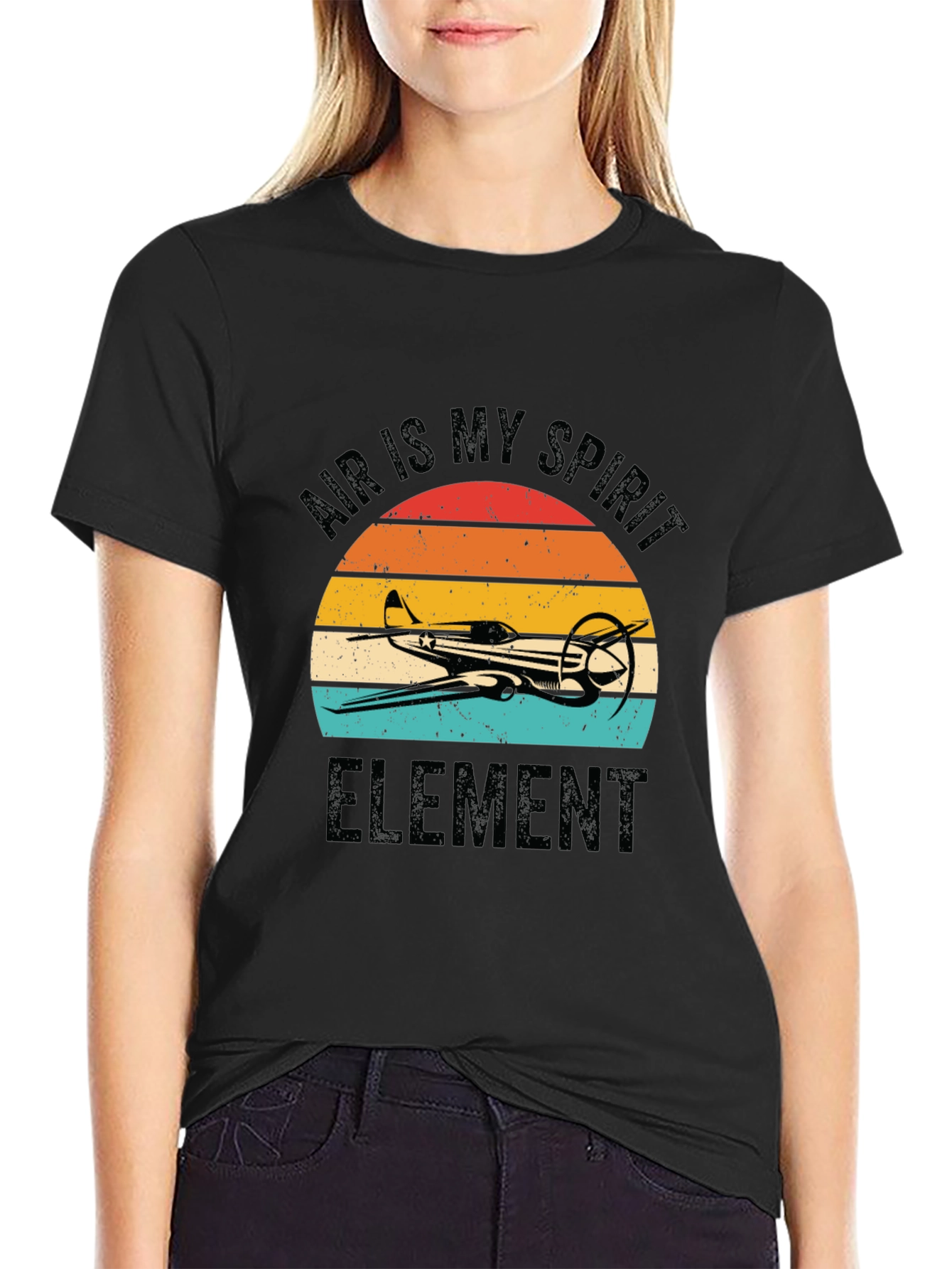 Air is My Spirit Element Airplane T-Shirt