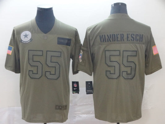 Men's Dallas Cowboys Leighton Vander Esch #55 Brown Game Jerseys