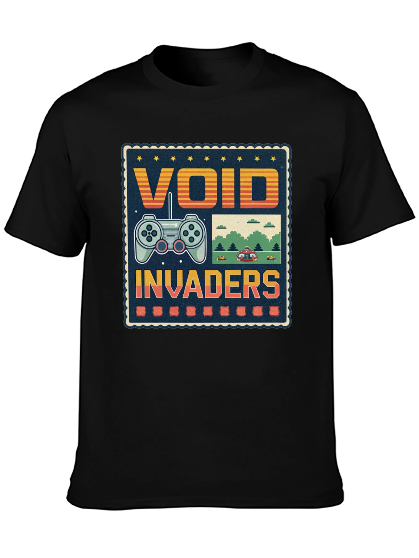 Void Invaders Graphic Tee - Retro Gaming T-Shirt