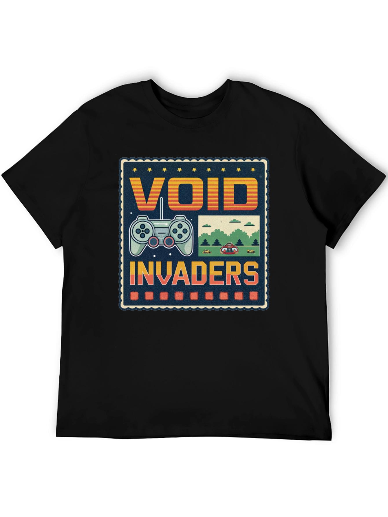 Void Invaders Graphic Tee - Retro Gaming T-Shirt