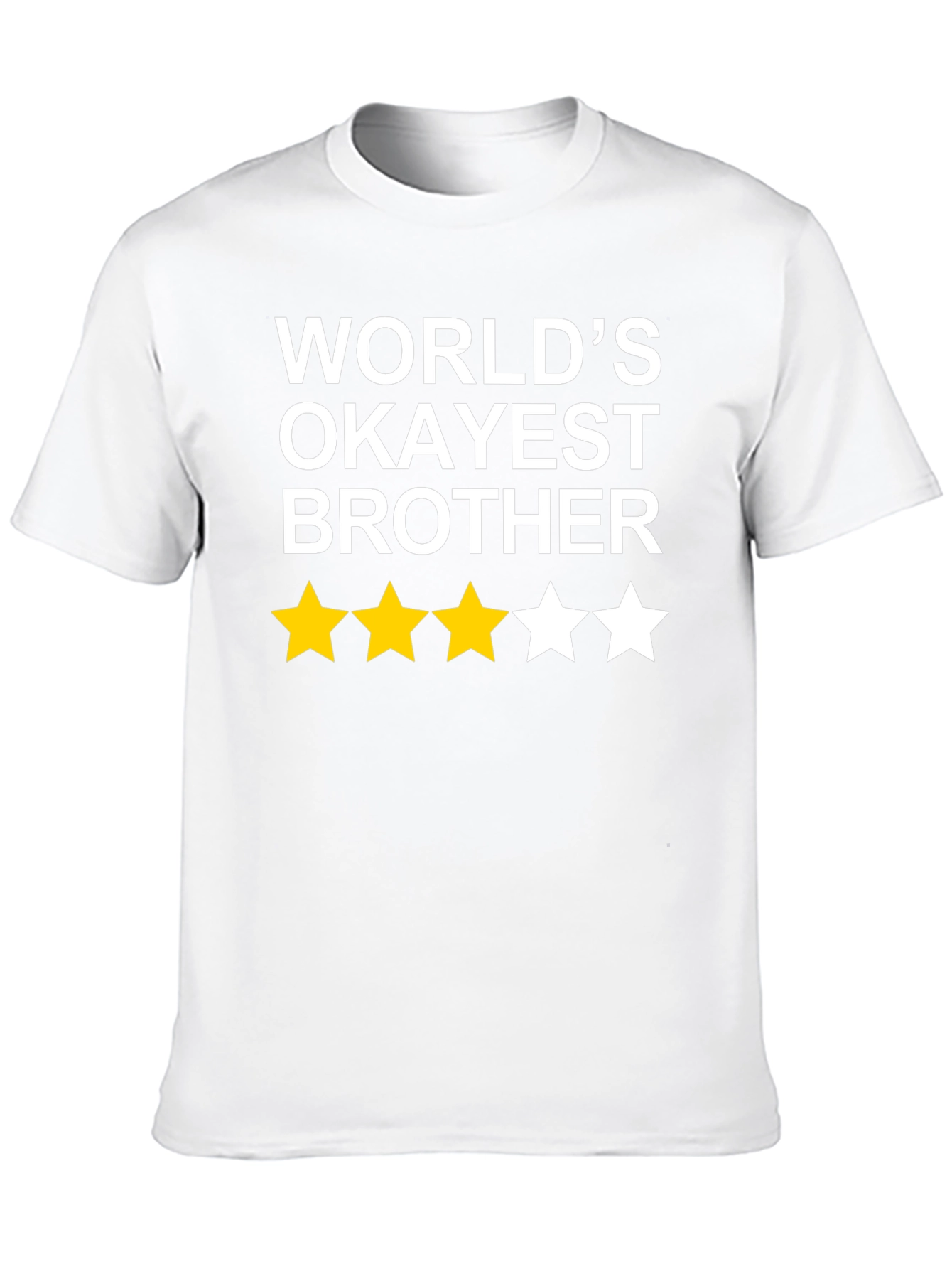Worlds Okayest Brother T-Shirt Funny Novelty Gift