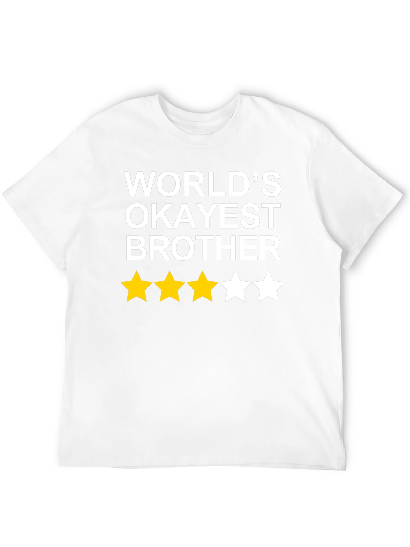 Worlds Okayest Brother T-Shirt Funny Novelty Gift
