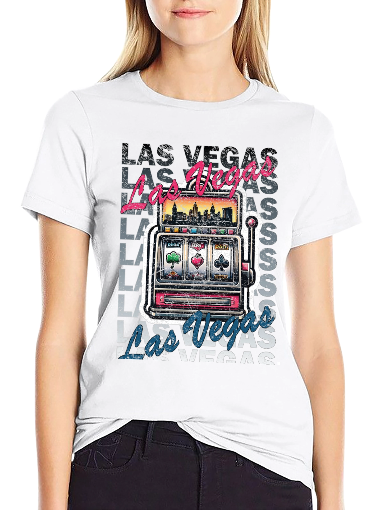 Las Vegas Slot Machine Graphic Tee