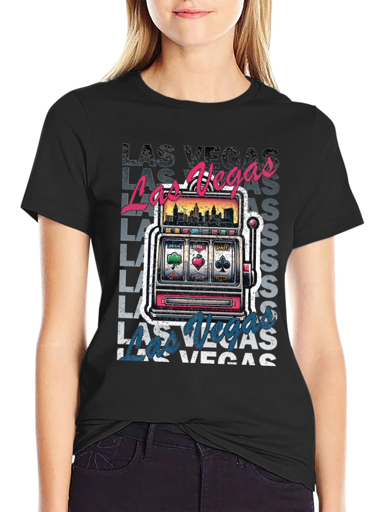 Las Vegas Slot Machine Graphic Tee