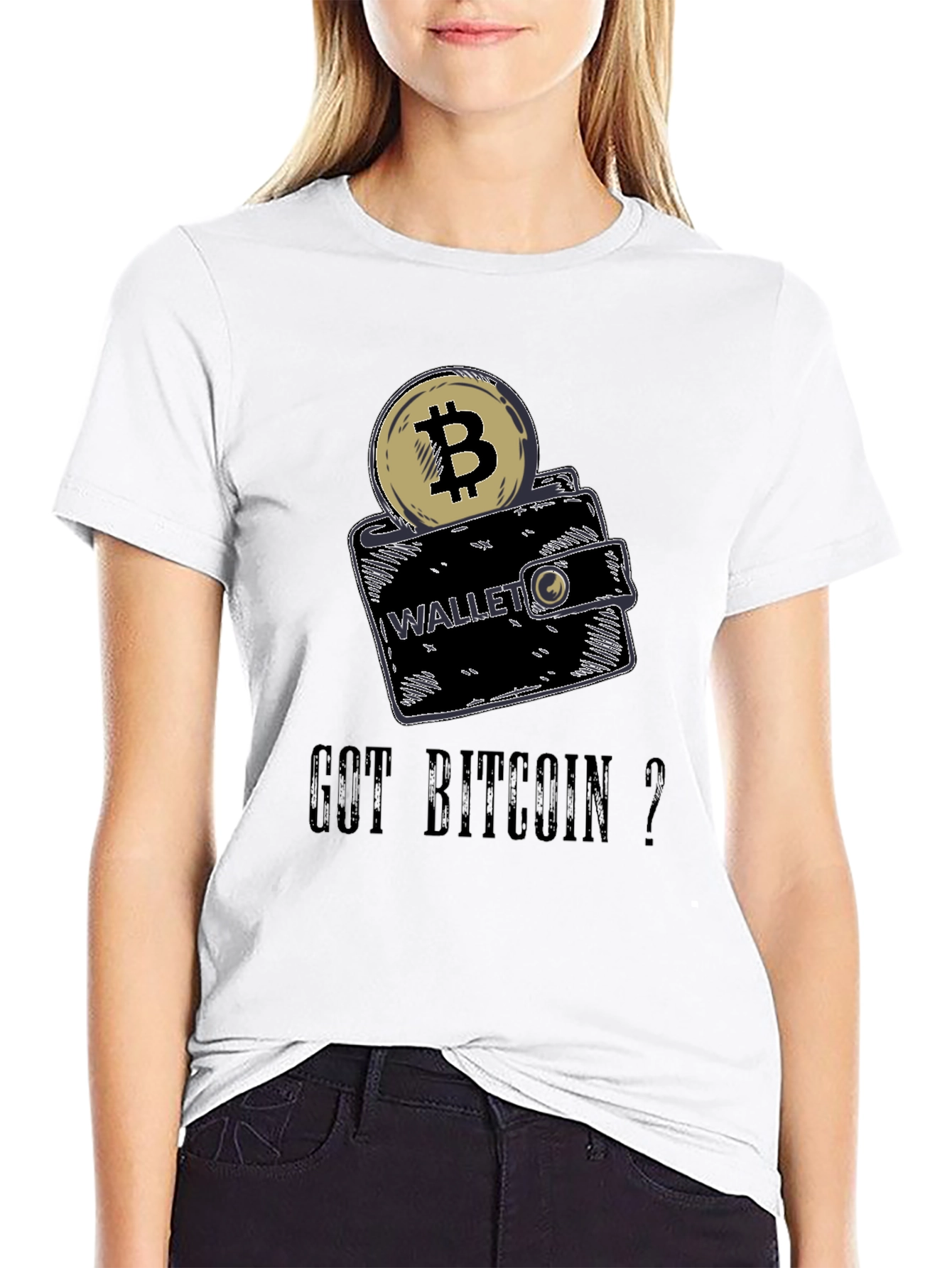 Got Bitcoin? Crypto Wallet Graphic Tee - Black