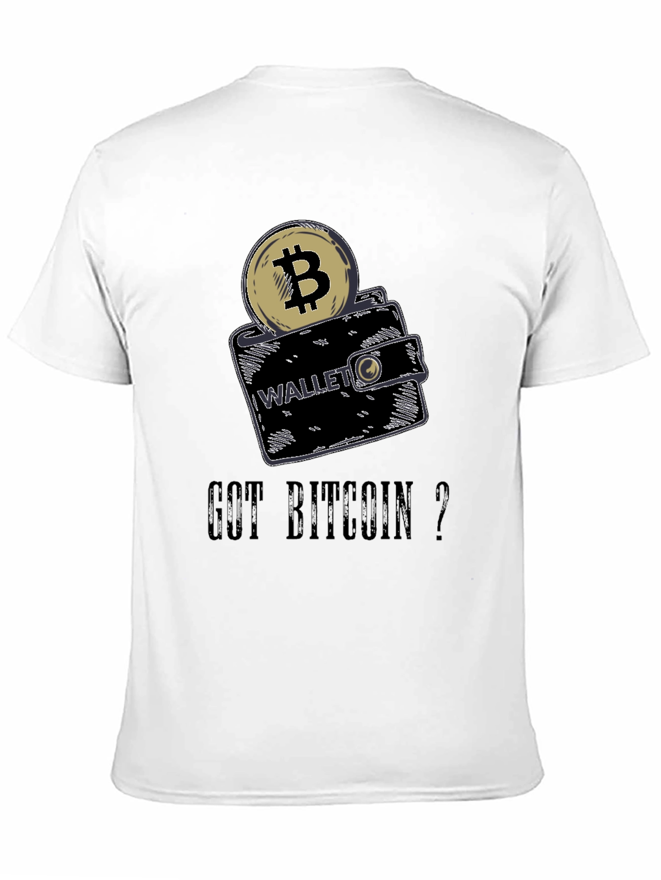 Got Bitcoin? Crypto Wallet Graphic Tee - Black