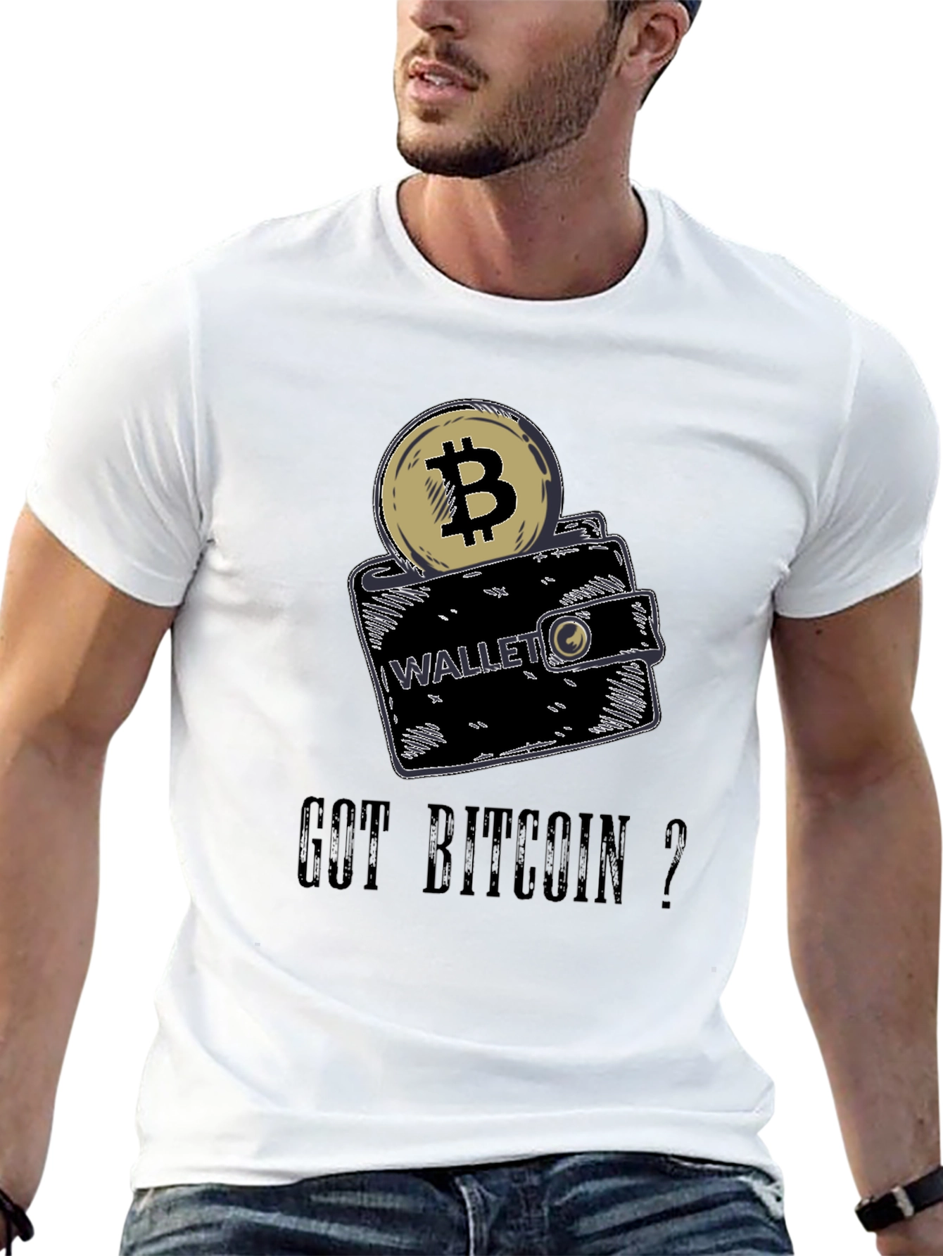 Got Bitcoin? Crypto Wallet Graphic Tee - Black