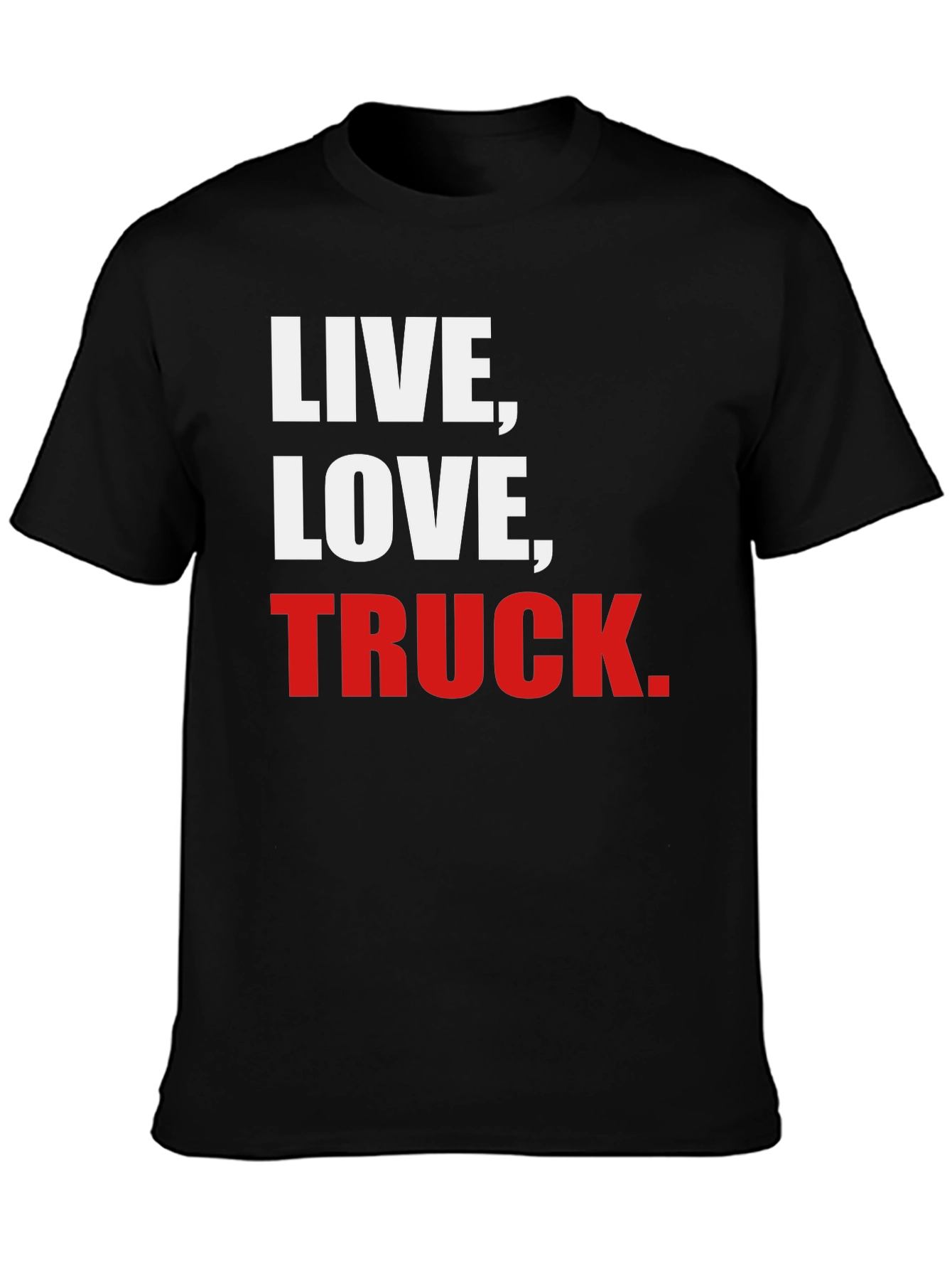 Live Love Truck T-Shirt - Black Graphic Tee