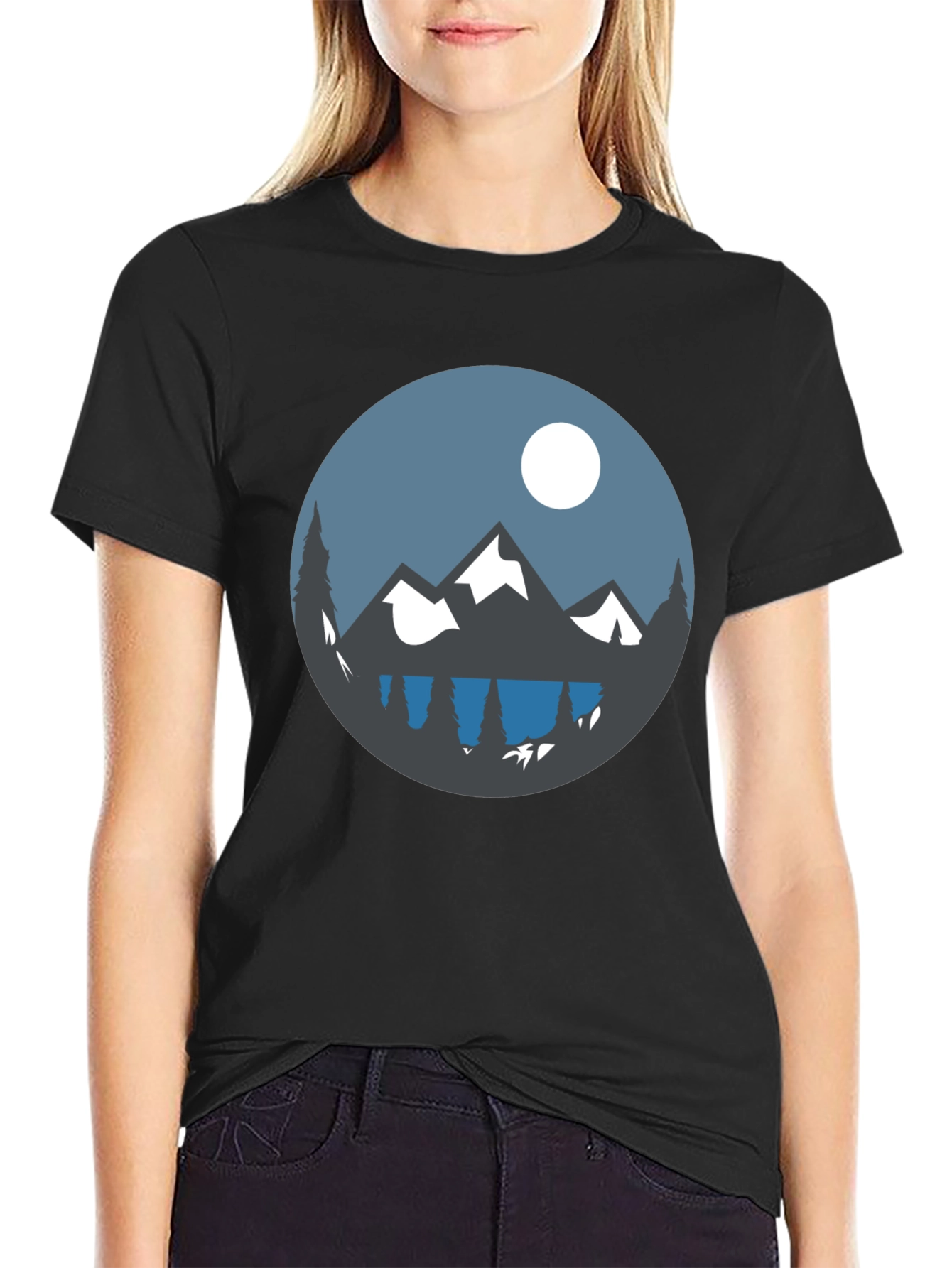 Mountain Scene Graphic Tee