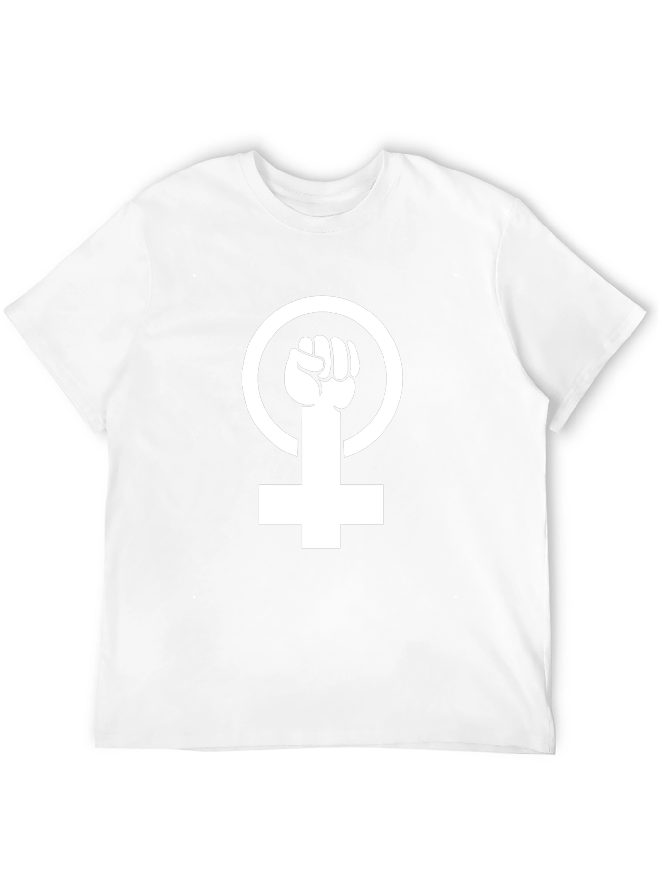 Feminist Fist Symbol Graphic T-Shirt - Black