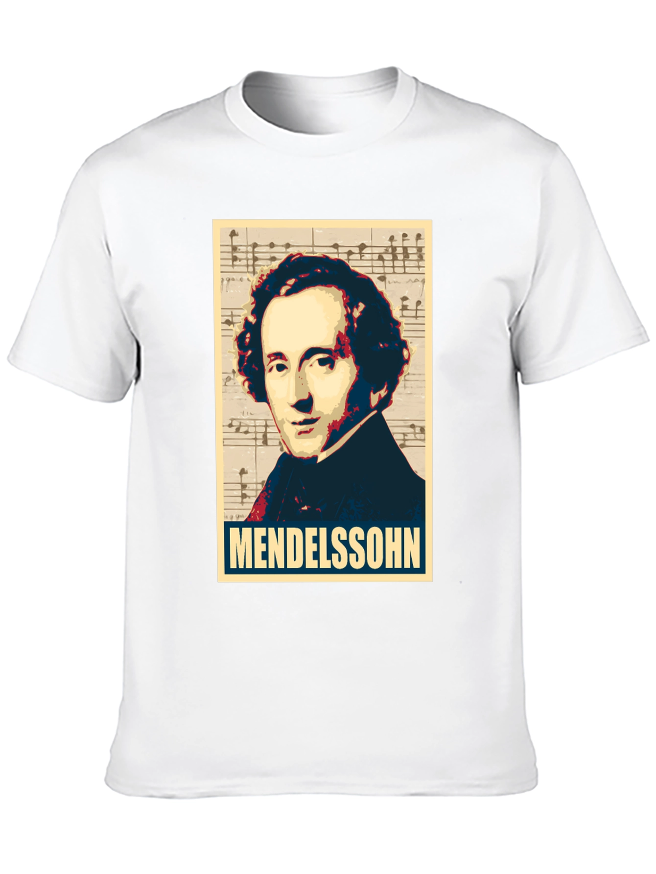 Mendelssohn Portrait Graphic Tee - Music Lovers T-Shirt