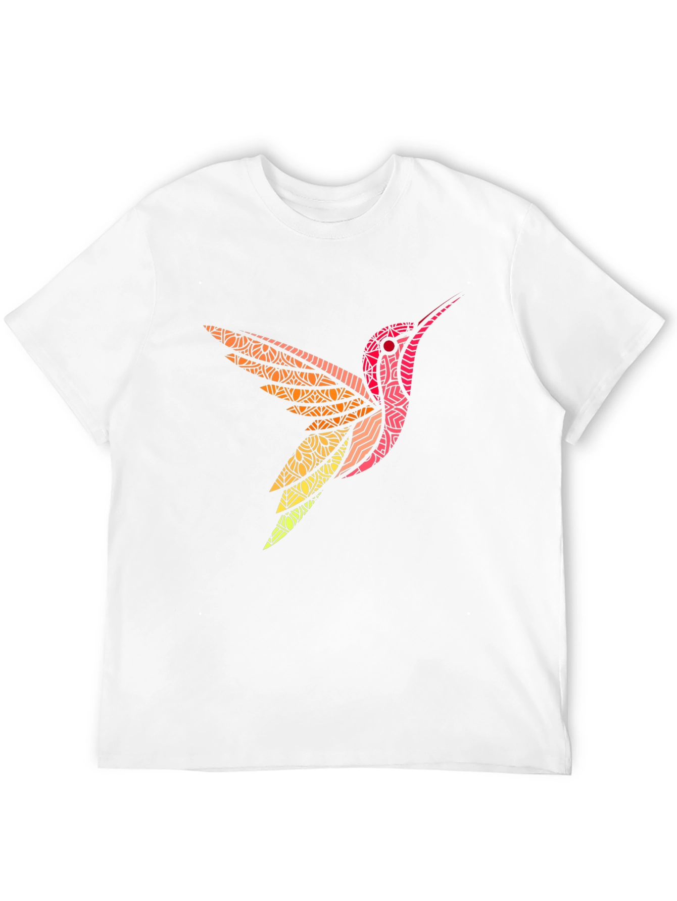 Hummingbird Graphic Print Mens Black T-Shirt