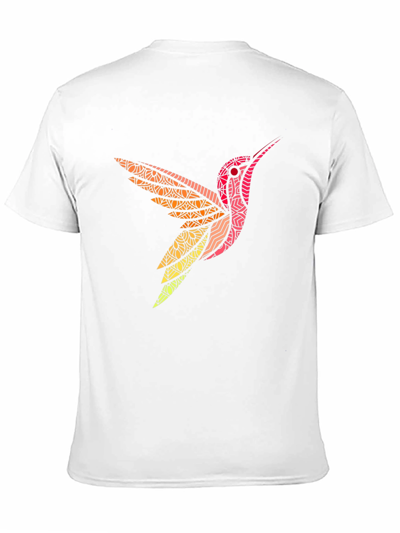 Hummingbird Graphic Print Mens Black T-Shirt