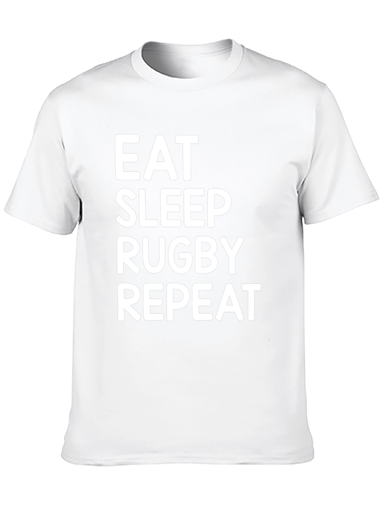 Eat Sleep Rugby Repeat Black T-Shirt