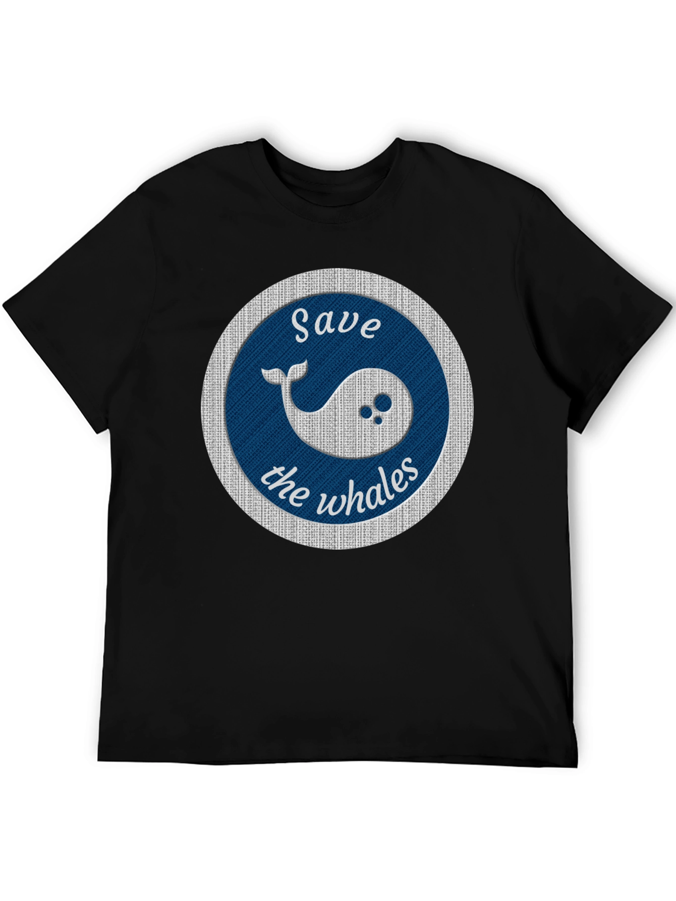 Save the Whales Graphic Tee - Black