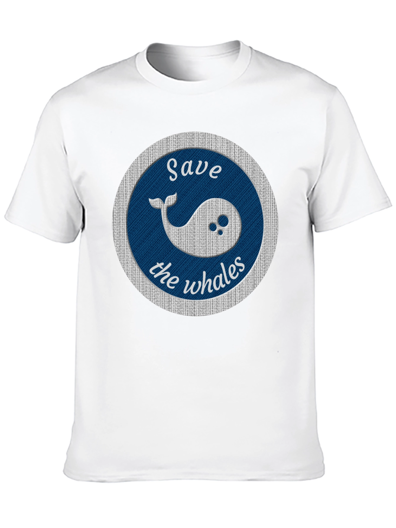 Save the Whales Graphic Tee - Black