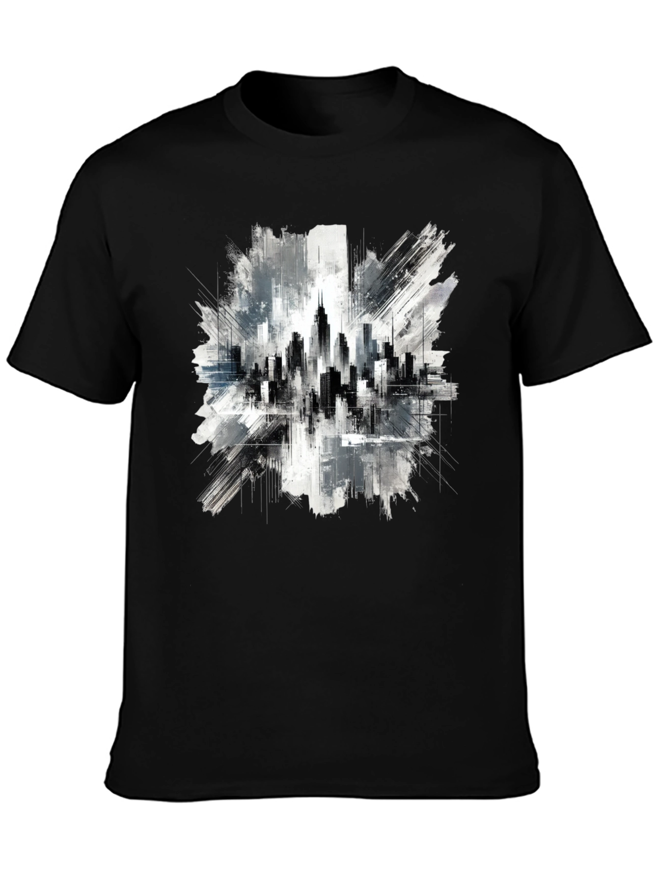 Cityscape Graphic Tee - Urban Art Style
