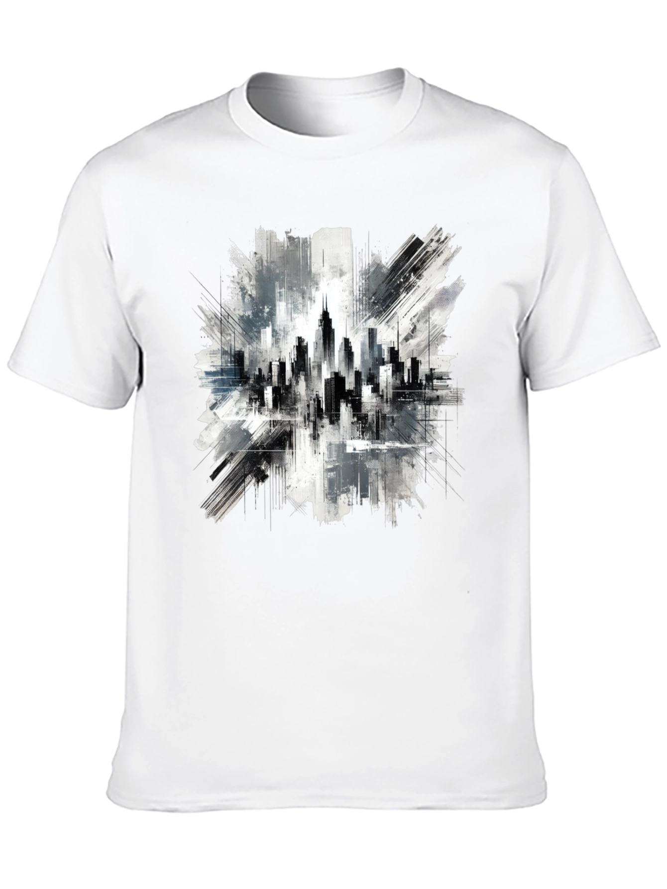 Cityscape Graphic Tee - Urban Art Style