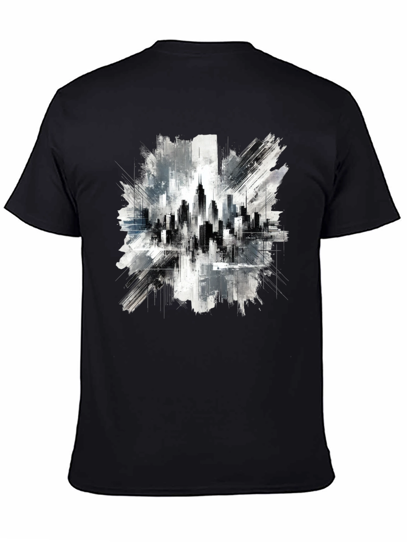 Cityscape Graphic Tee - Urban Art Style
