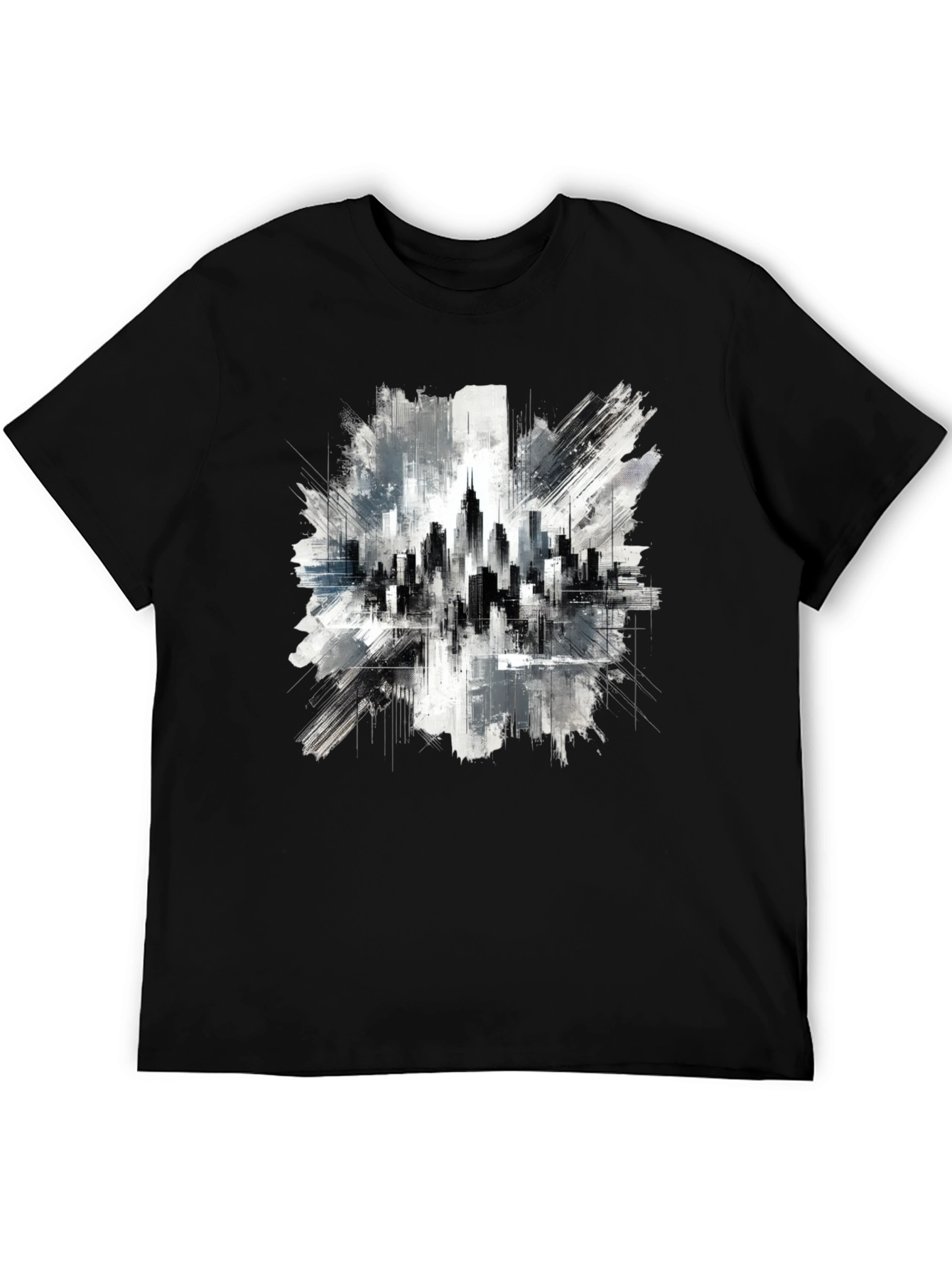 Cityscape Graphic Tee - Urban Art Style