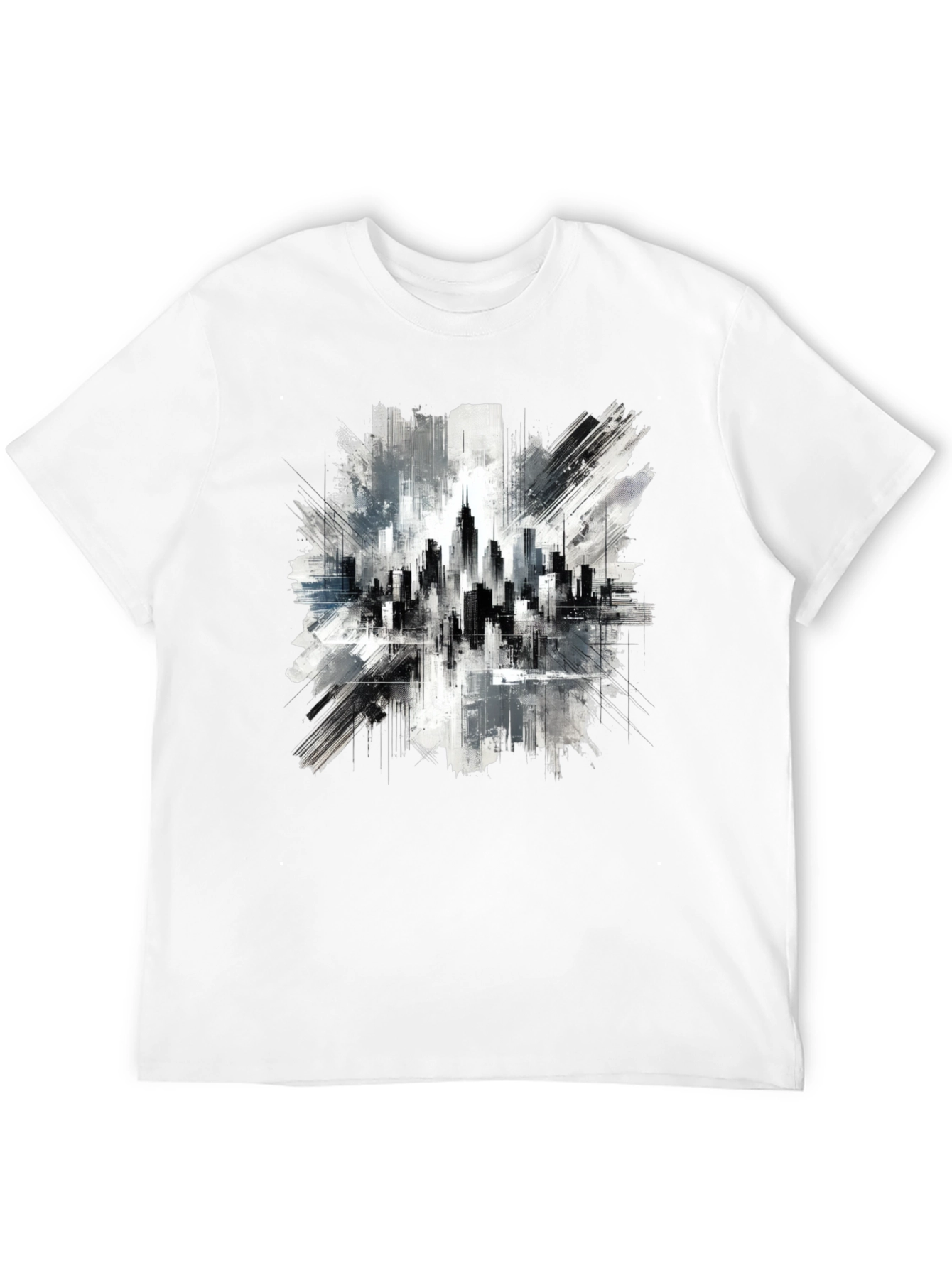 Cityscape Graphic Tee - Urban Art Style