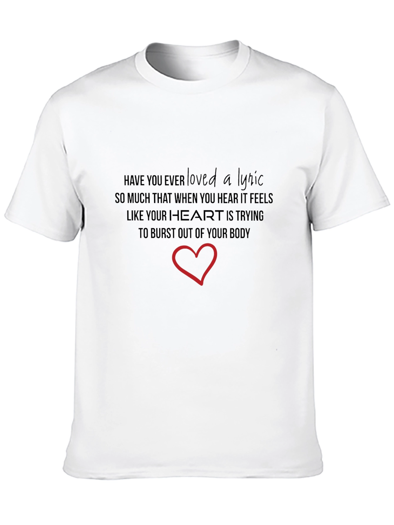 Lyric Heart T-Shirt