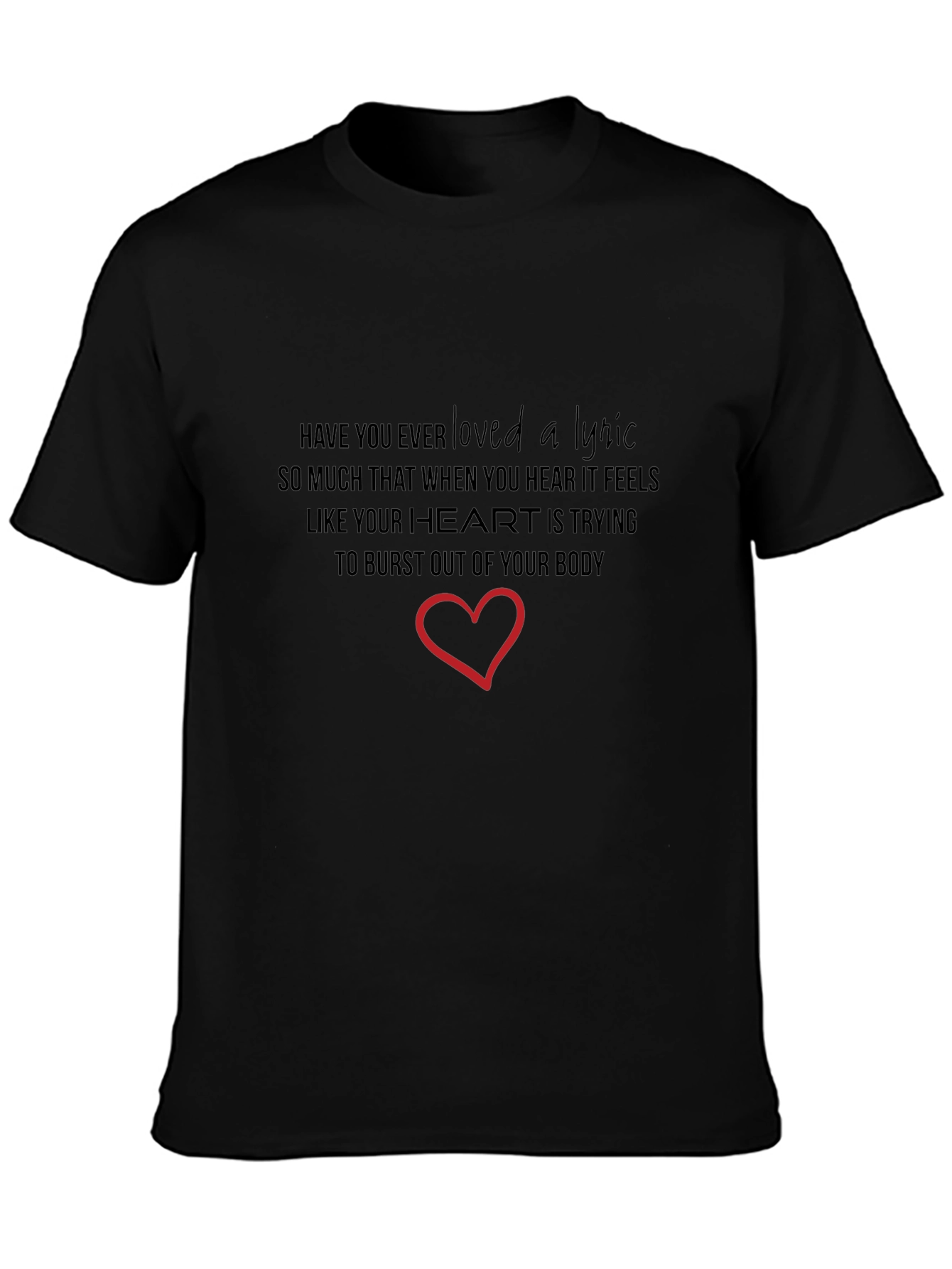 Lyric Heart T-Shirt