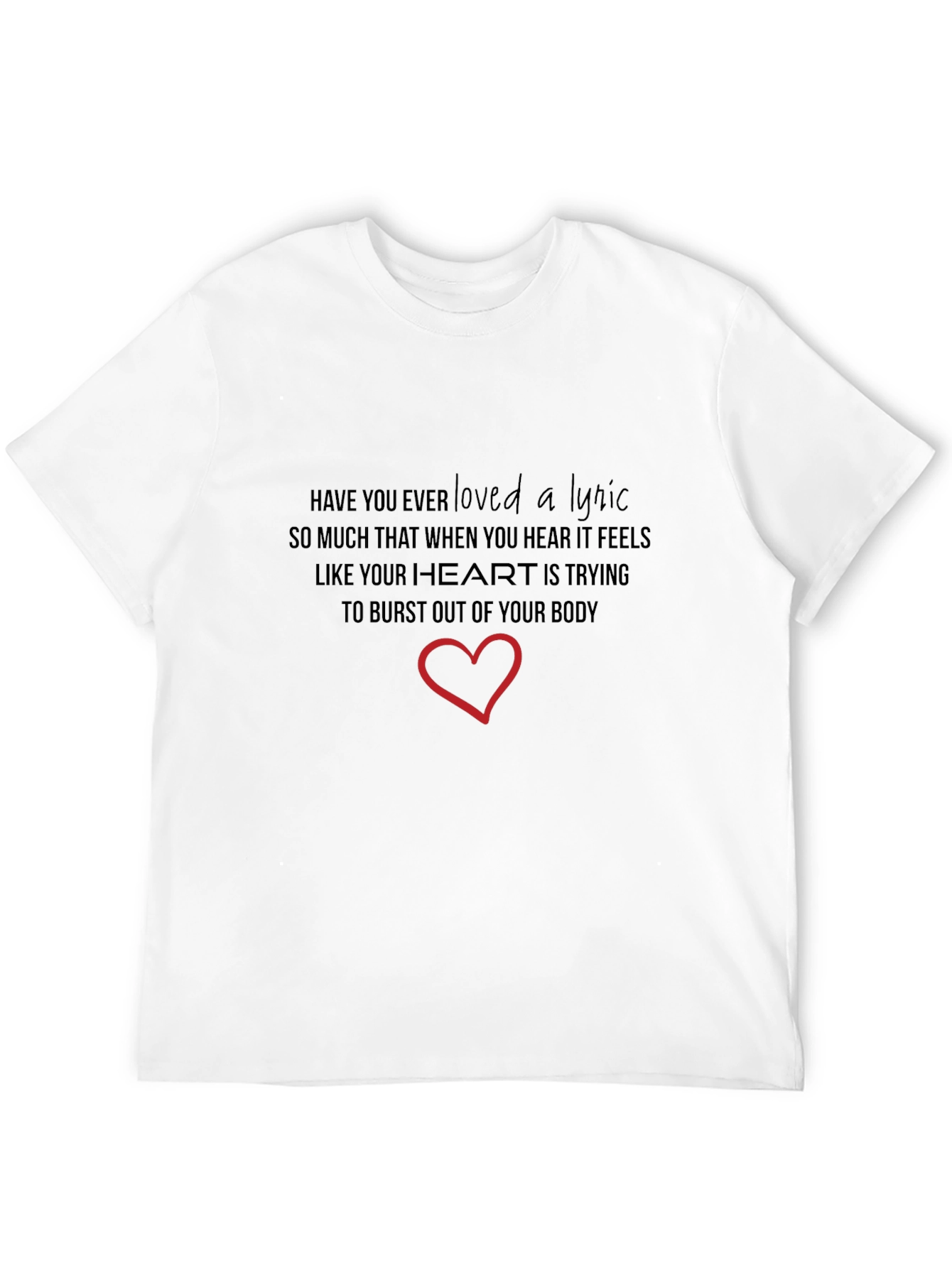 Lyric Heart T-Shirt