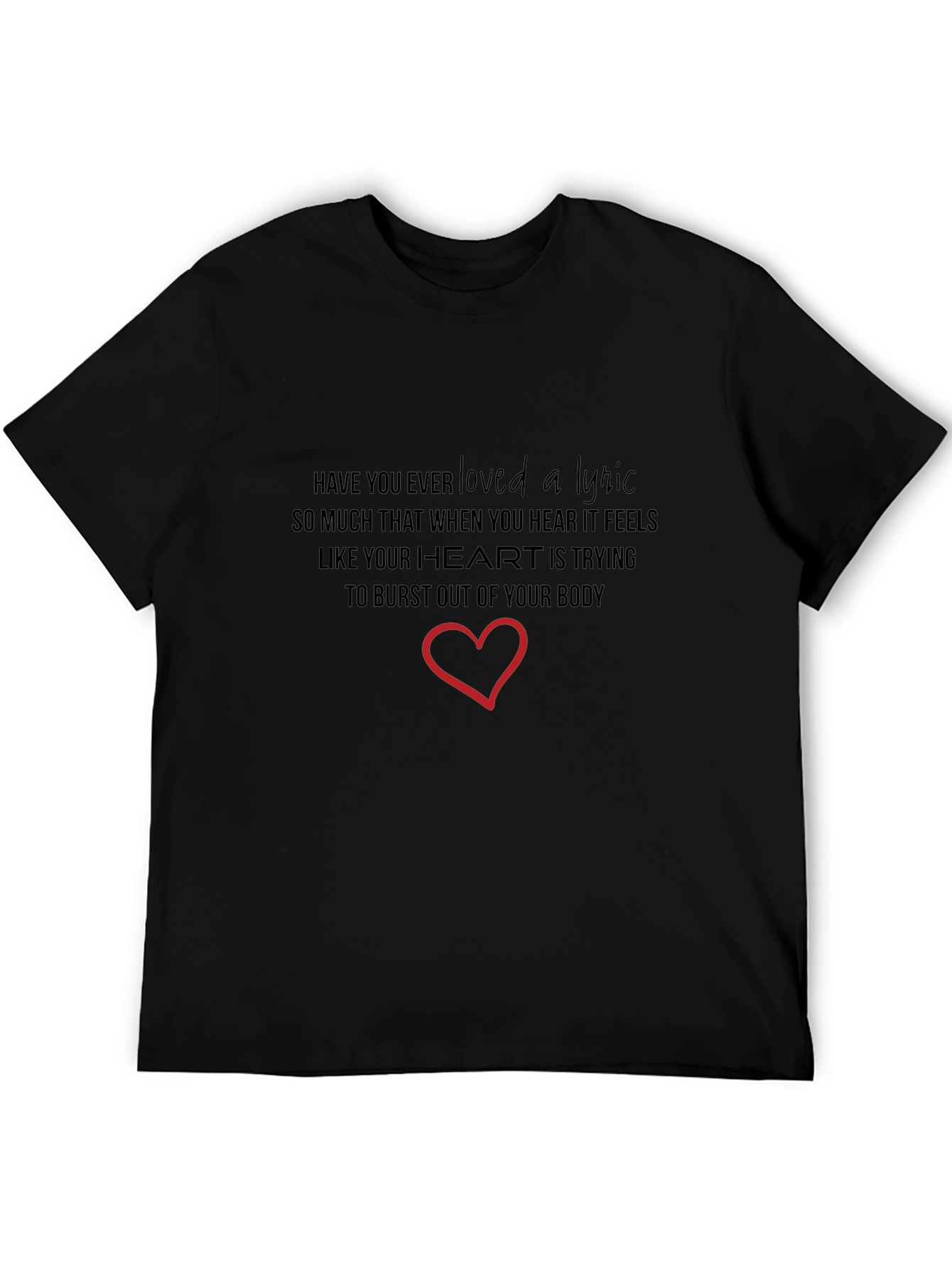 Lyric Heart T-Shirt