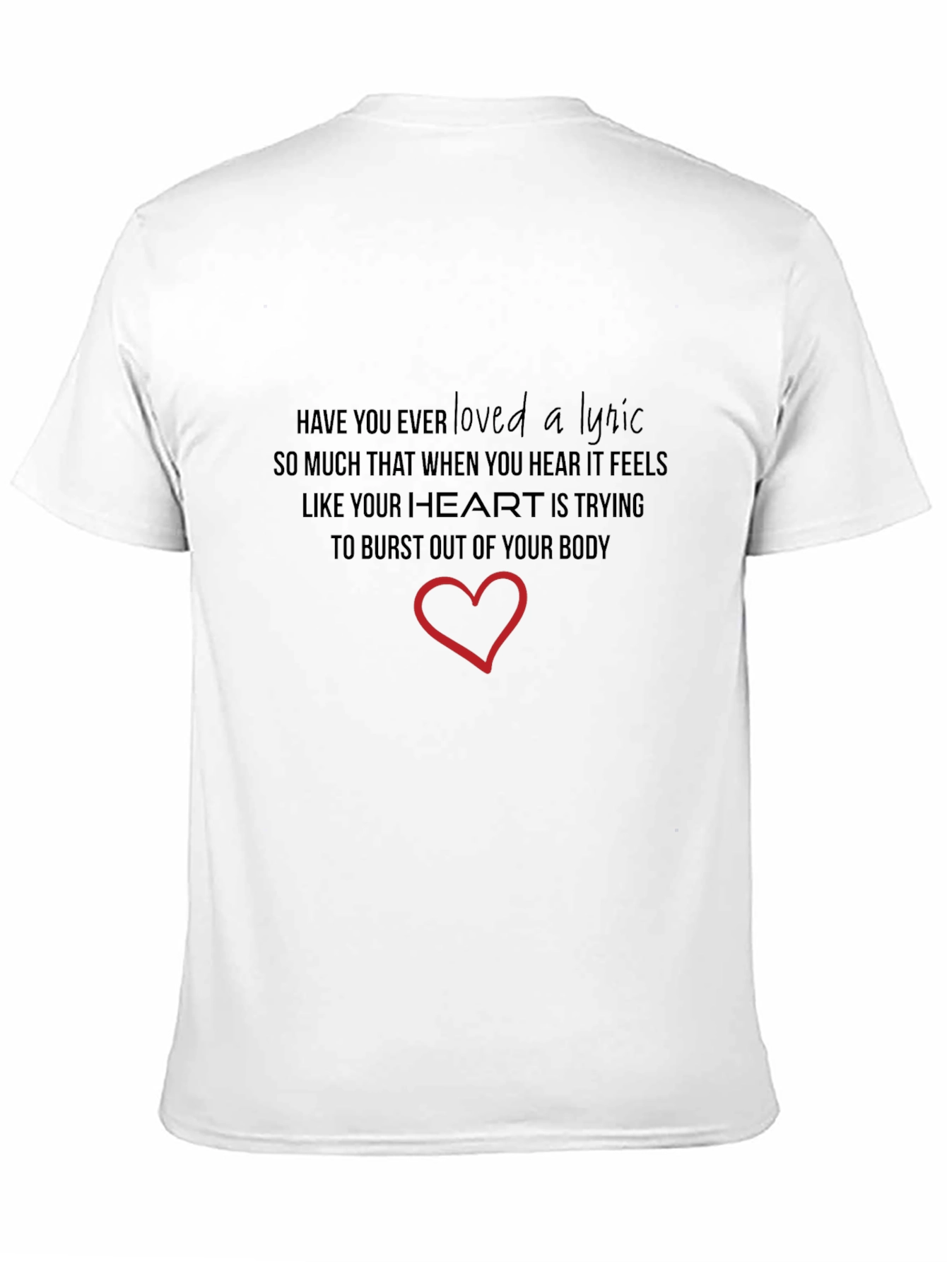 Lyric Heart T-Shirt