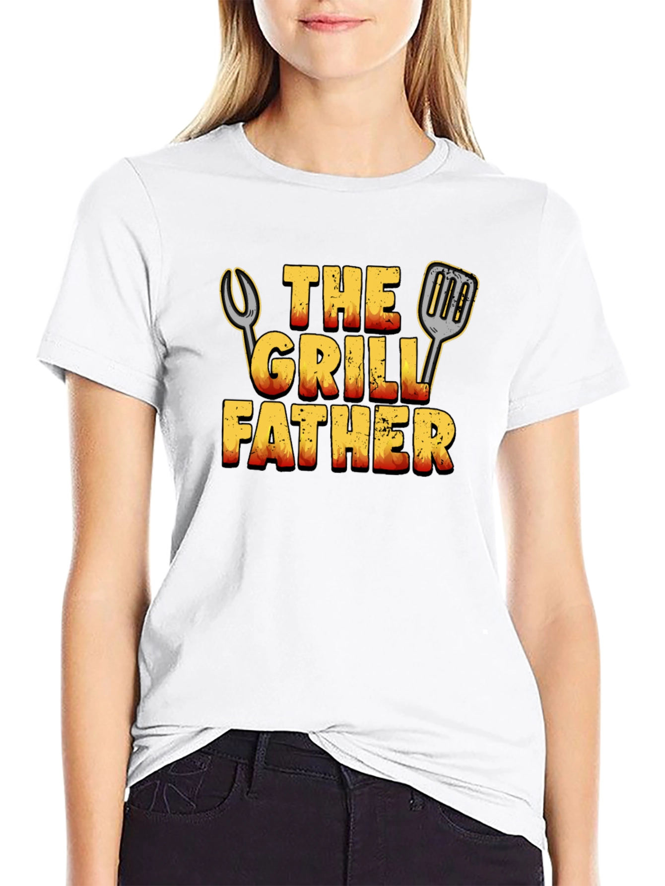 The Grill Father T-Shirt - BBQ Dad