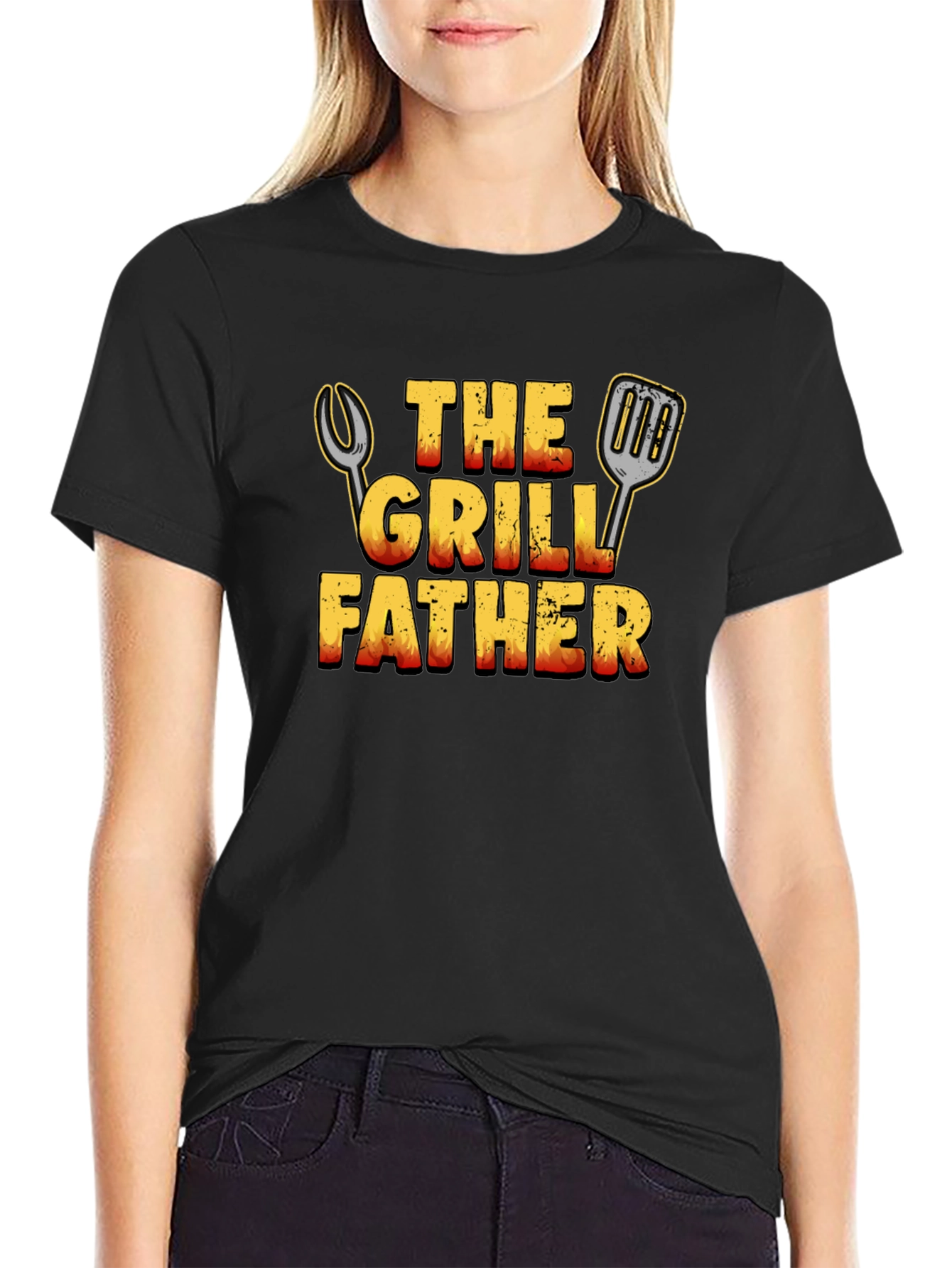 The Grill Father T-Shirt - BBQ Dad