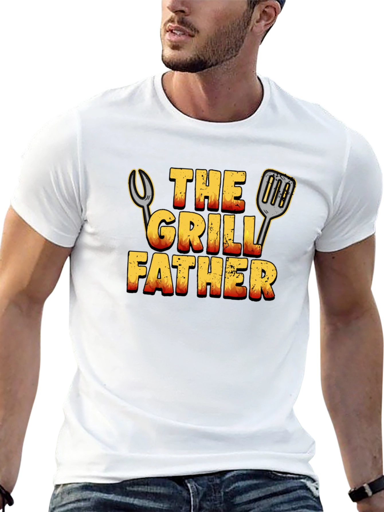 The Grill Father T-Shirt - BBQ Dad