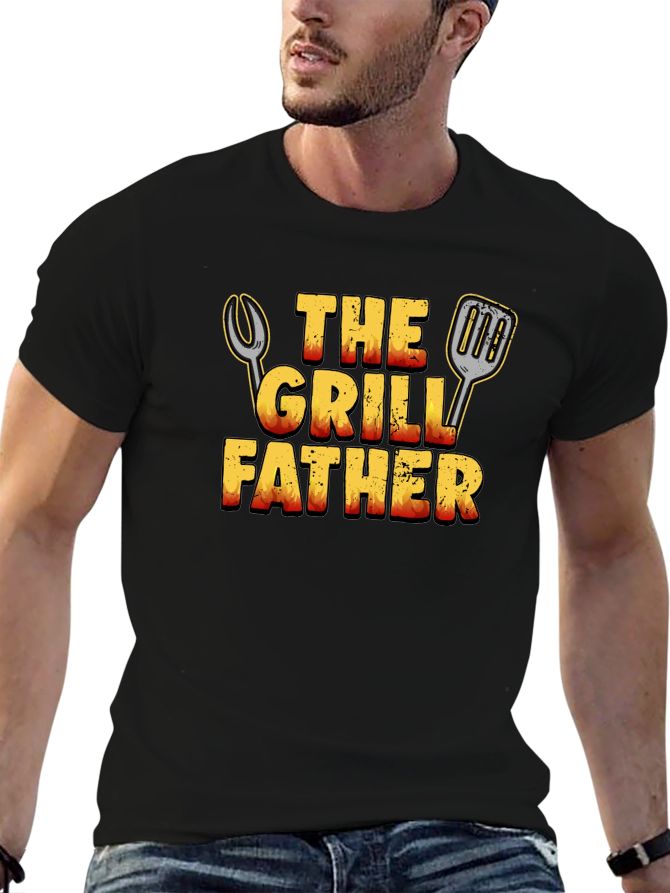 The Grill Father T-Shirt - BBQ Dad