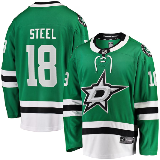 Men's Dallas Stars Sam Steel #18 Kelly Green Home Breakaway Jerseys