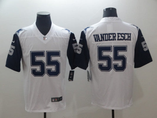 Men's Dallas Cowboys Leighton Vander Esch #55 White Game Jerseys