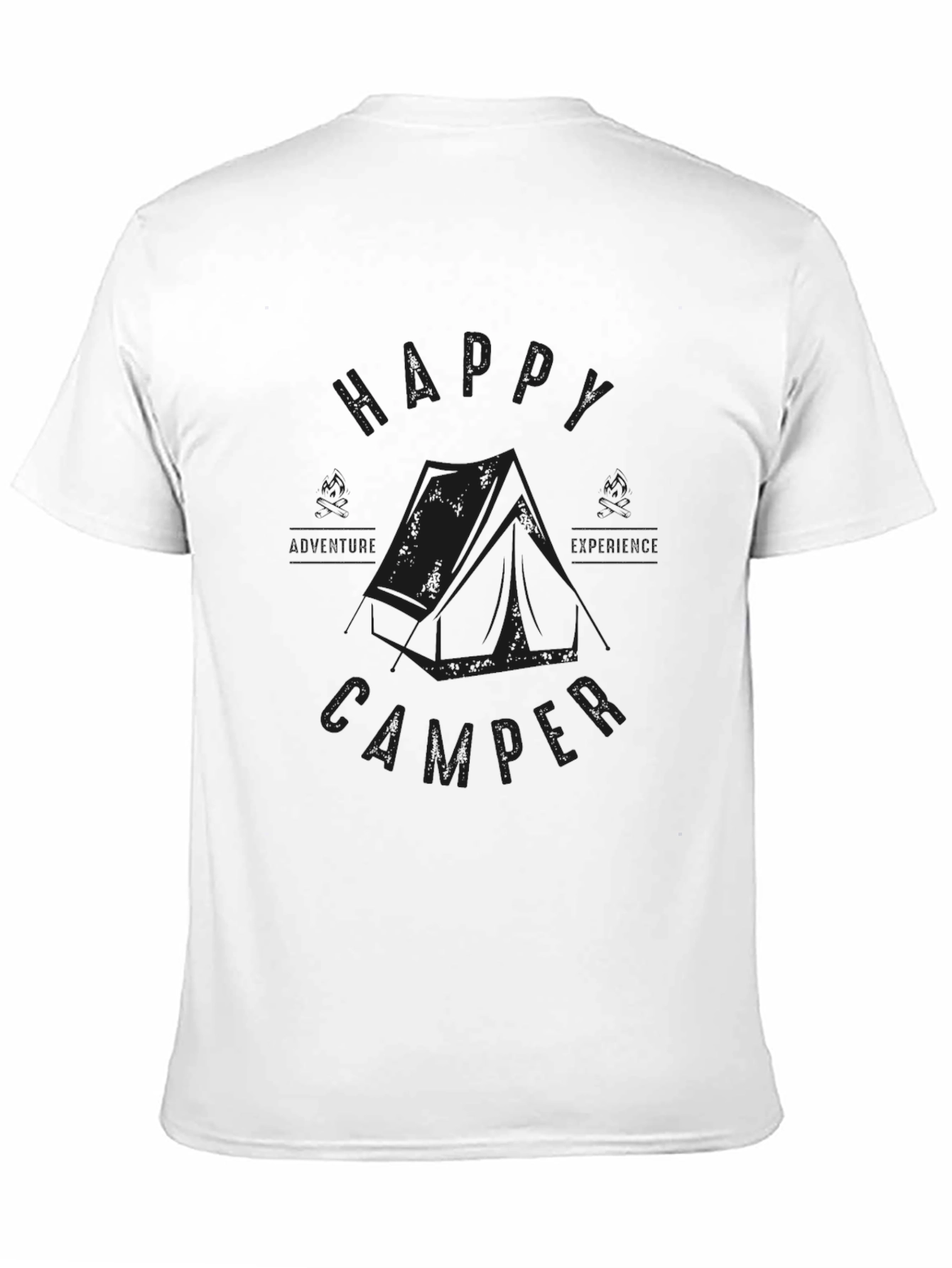 Happy Camper Graphic T-Shirt - Outdoor Adventure Tee