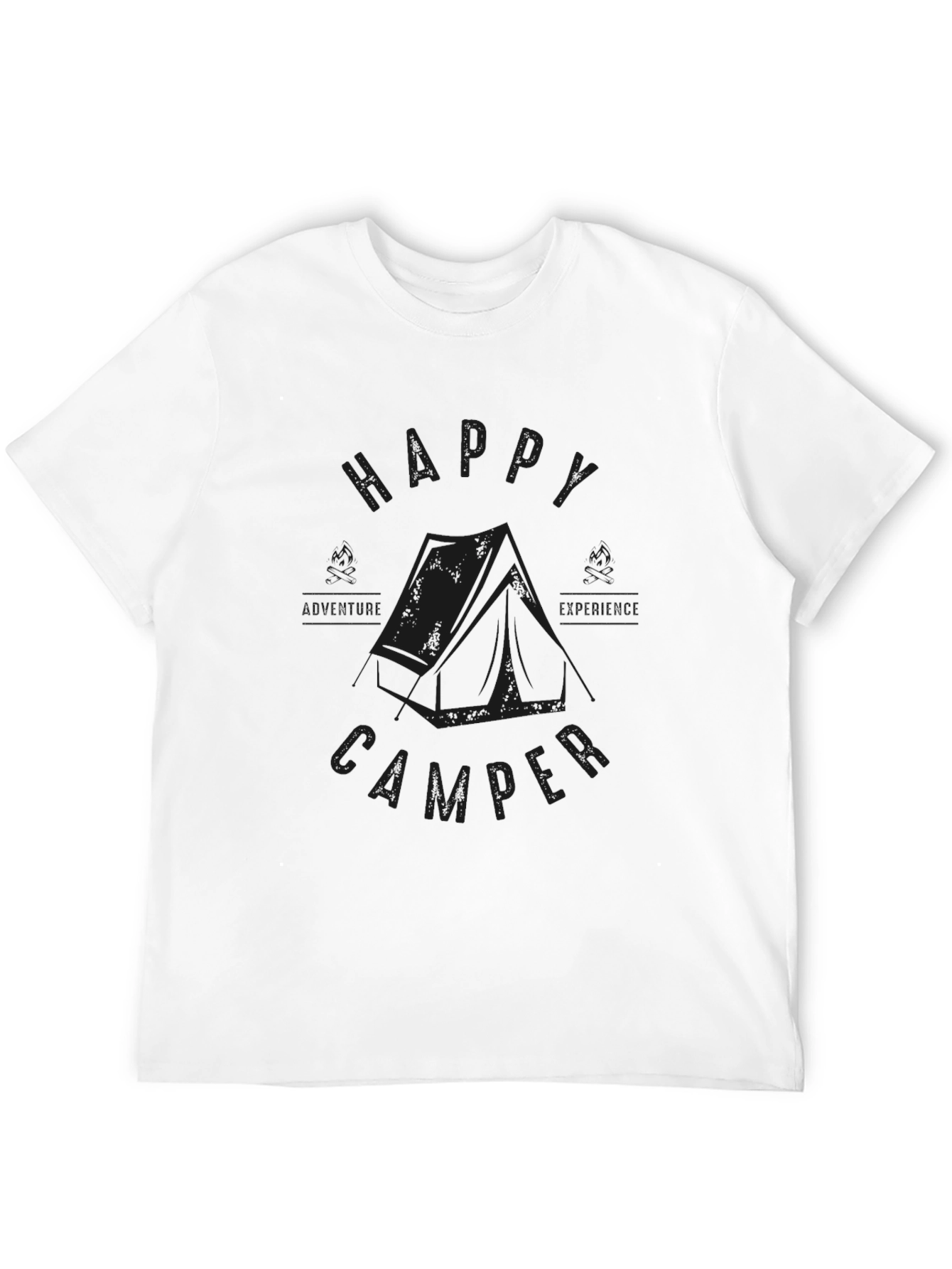 Happy Camper Graphic T-Shirt - Outdoor Adventure Tee