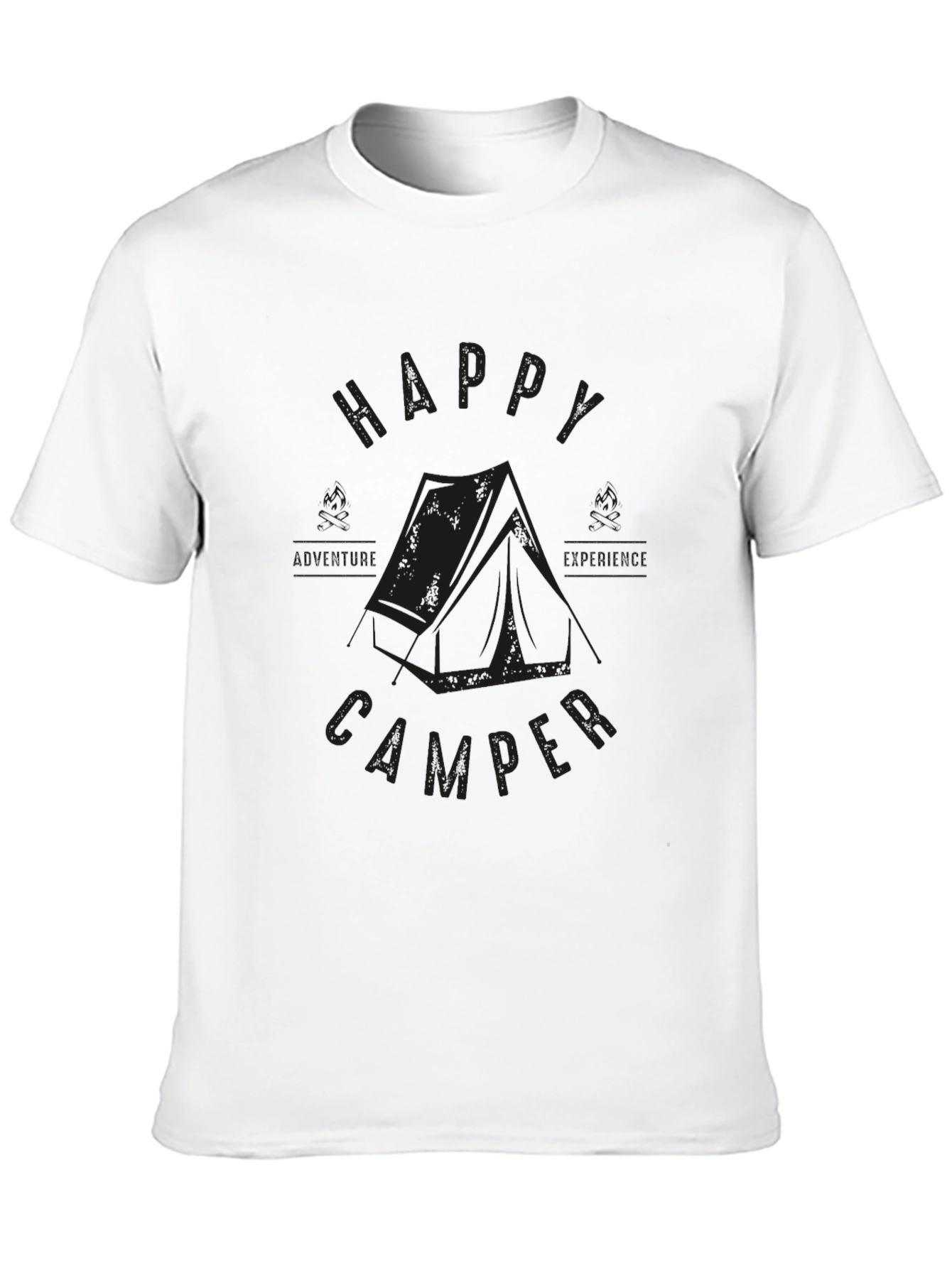 Happy Camper Graphic T-Shirt - Outdoor Adventure Tee