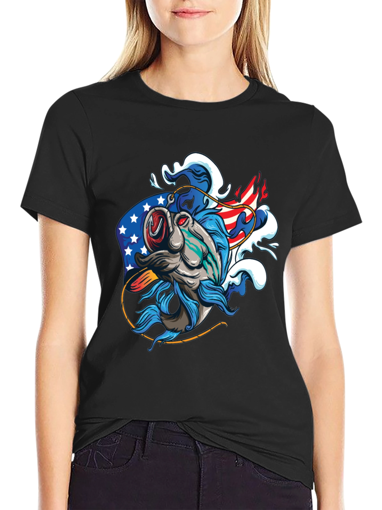 American Fish Graphic Tee