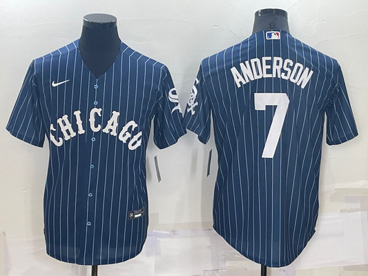 Men's Chicago White Sox Tim Anderson #7 Blue Replica Baseball Jerseys
