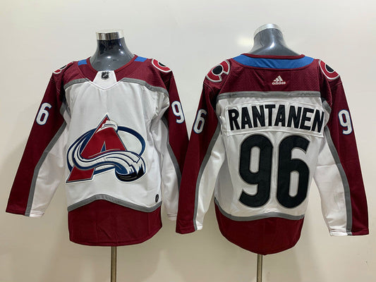 Men's Colorado Avalanche Mikko Rantanen #96 White Home Breakaway Player Jerseys
