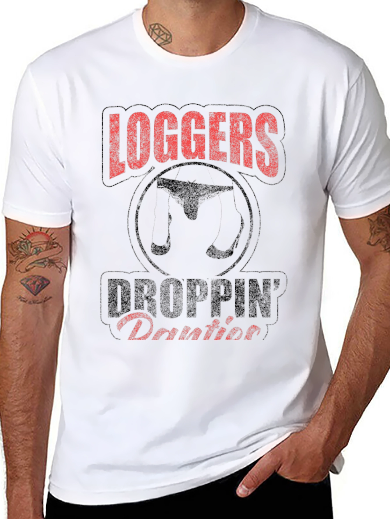 Loggers Droppin Panties Graphic Tee