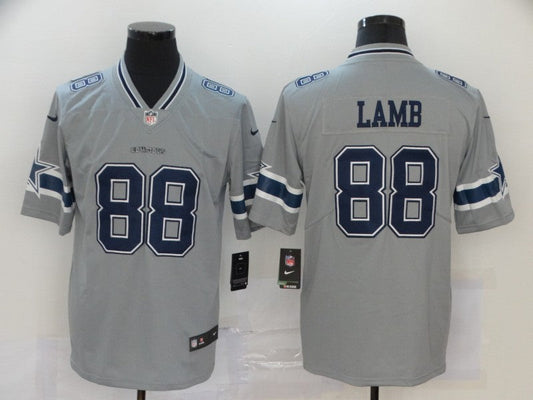 Men's Dallas Cowboys CeeDee Lamb #88 Gray Inverted Legend Jerseys