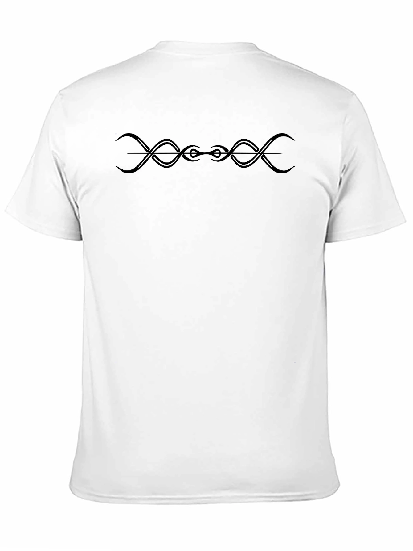 Tribal Wave Graphic Black T-Shirt