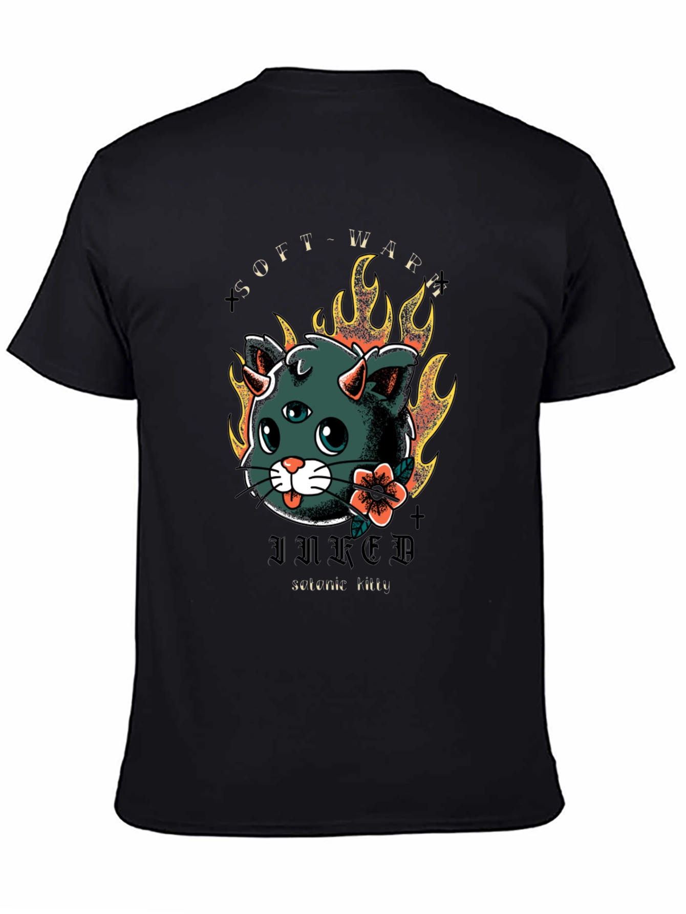 Inked Serene Kitty T-Shirt
