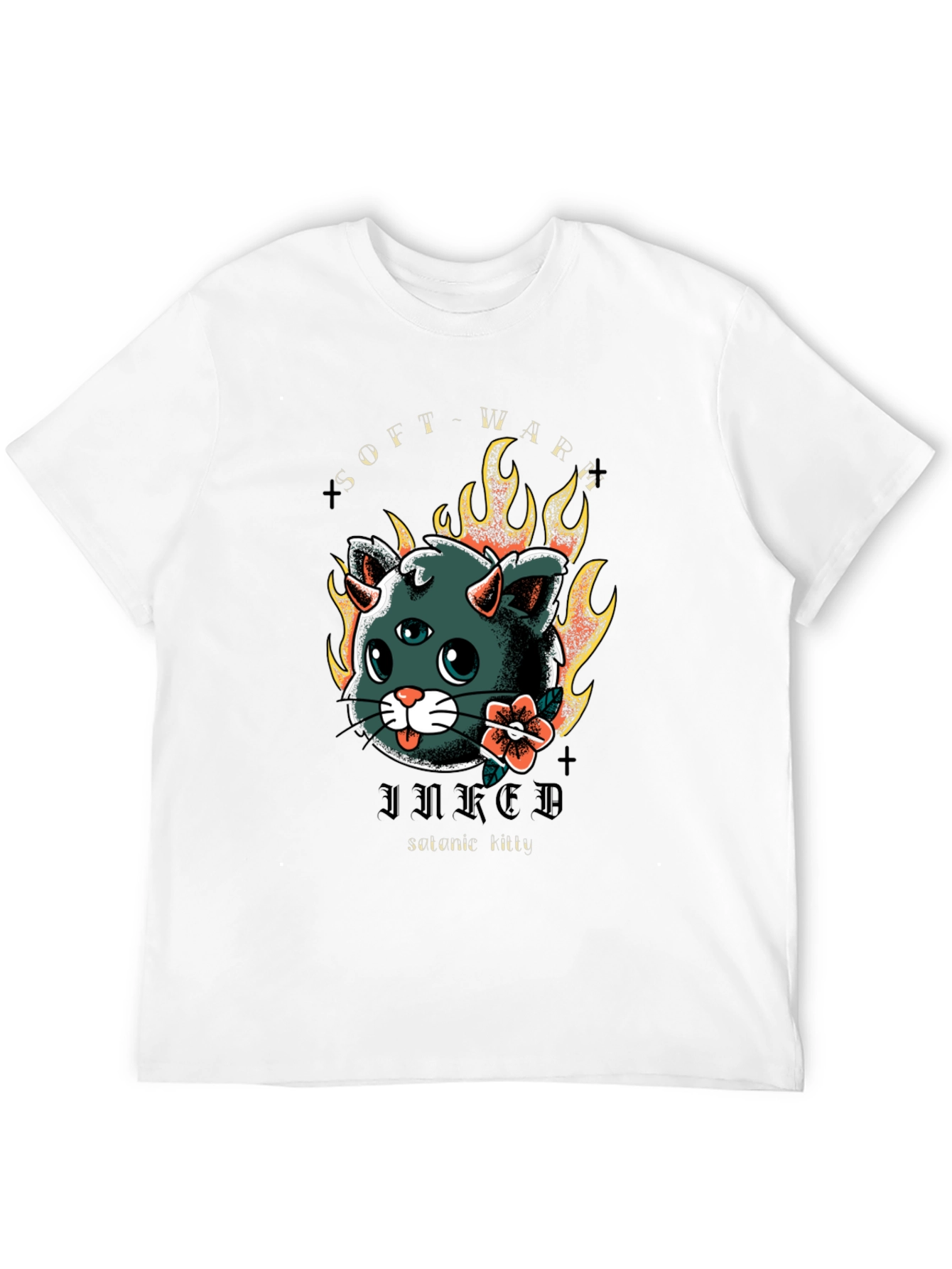 Inked Serene Kitty T-Shirt