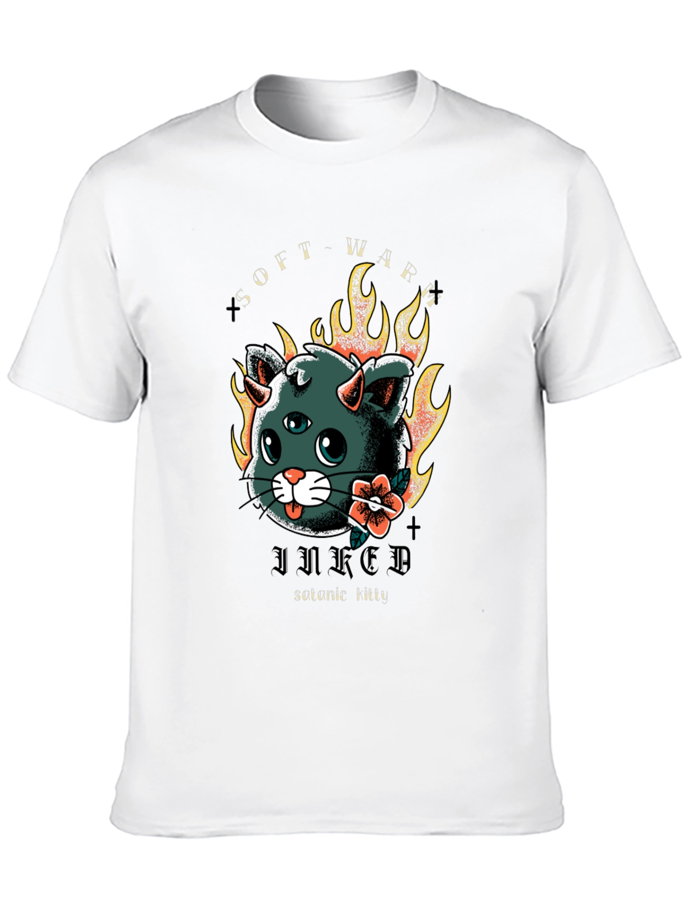 Inked Serene Kitty T-Shirt